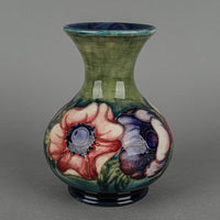 MOORCROFT Anemone Green/Blue Ground Vase