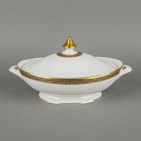 ROYAL DOULTON Harlow H5034 Oval Covered Serving Bowl