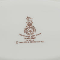 ROYAL DOULTON Harlow H5034 Gravy Boat & Stand L9"