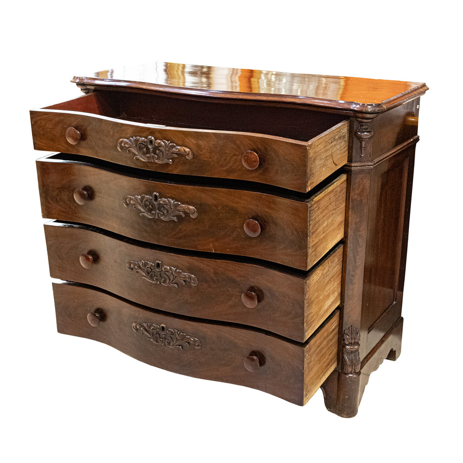 Vintage Mahogany Breakfront Dresser