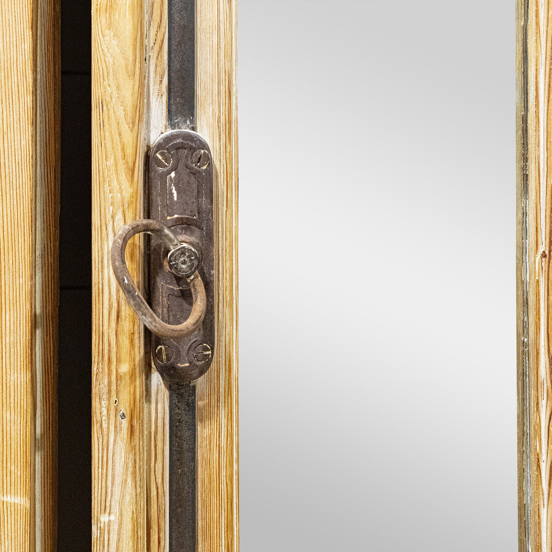 4 Vintage Pine Doors w/Mirrors