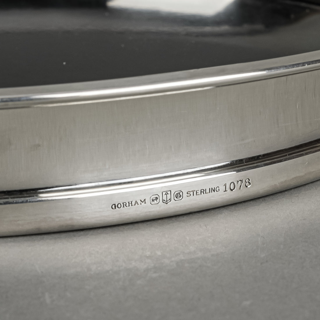 GORHAM Sterling Rim Formica Laminate Tray 1078