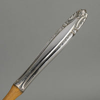 WALLACE Stradivari Sterling Handle Wooden Salad Servers