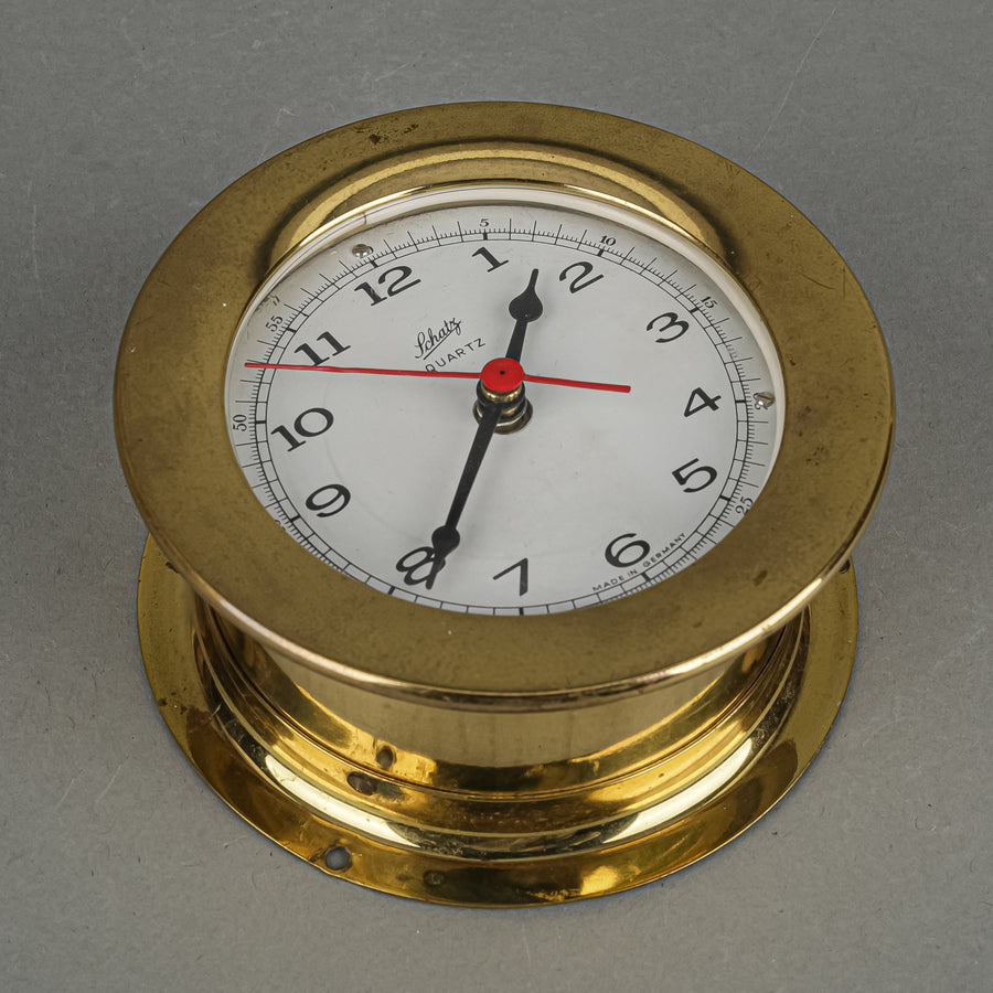 SCHATZ Brass Marine Clock