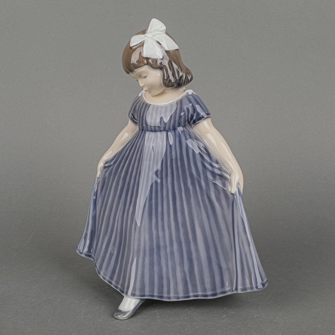 ROYAL COPENHAGEN Figurine Dancer, Girl In Blue Dress 2444