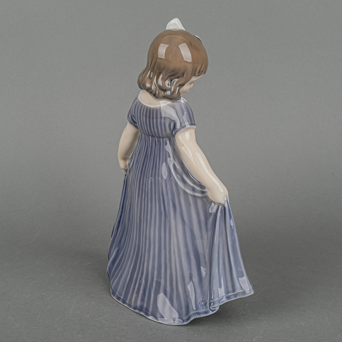 ROYAL COPENHAGEN Figurine Dancer, Girl In Blue Dress 2444