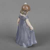 ROYAL COPENHAGEN Figurine Dancer, Girl In Blue Dress 2444