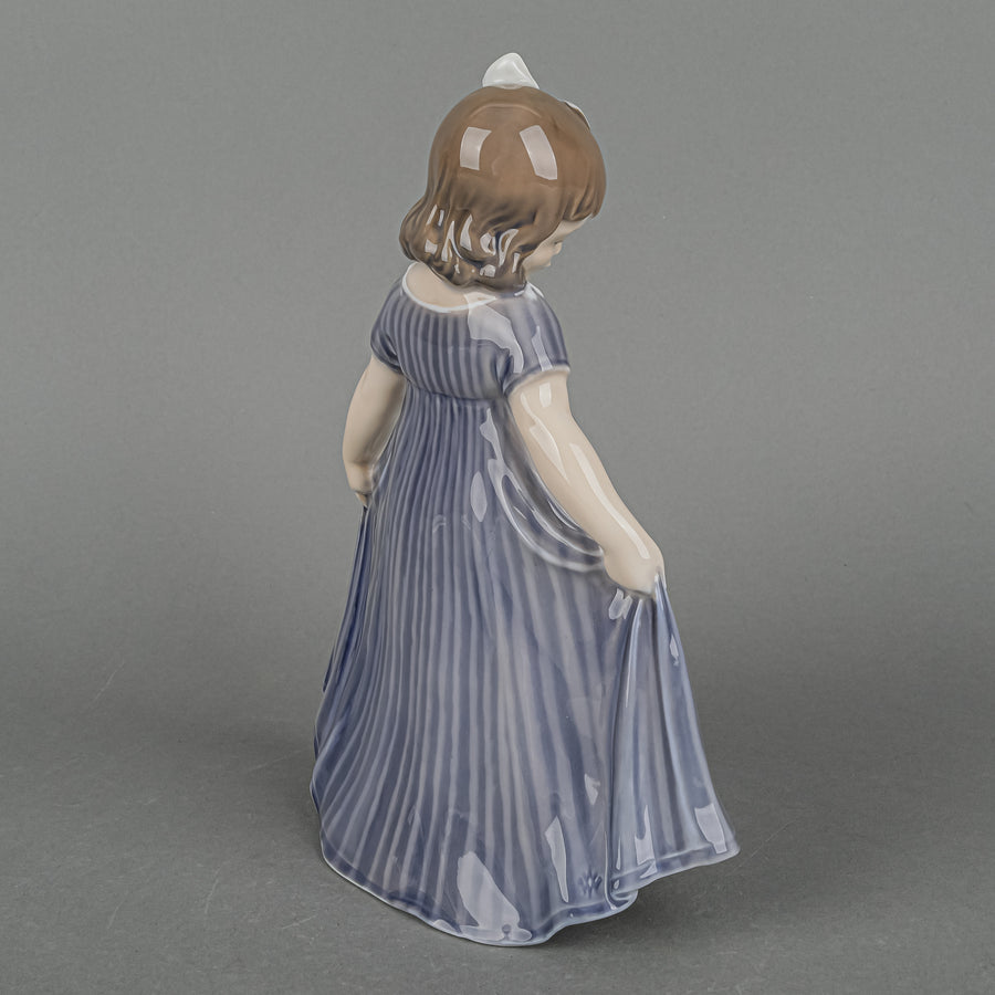 ROYAL COPENHAGEN Figurine Dancer, Girl In Blue Dress 2444