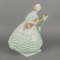 HEREND Figurine Mrs Deryne - Green 5793