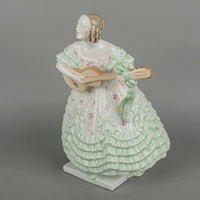 HEREND Figurine Mrs Deryne - Green 5793