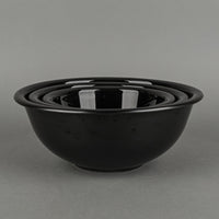 PYREX Black Glass Nesting Mixing Bowls Set of 3