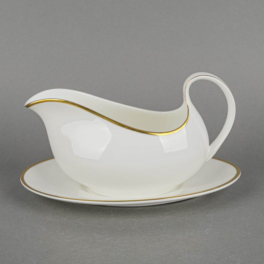 ROYAL DOULTON Alice H5122 Gravy Boat & Stand L8.25"
