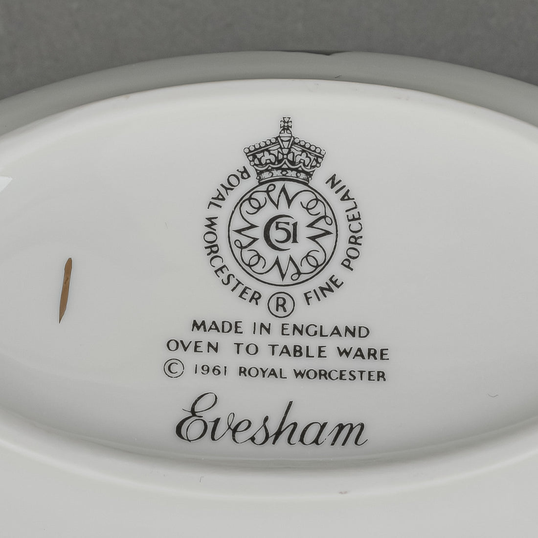 ROYAL WORCESTER Evesham Gravy Boat And Stand With Ladle