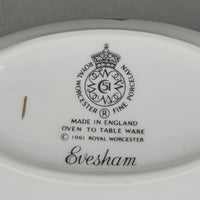 ROYAL WORCESTER Evesham Gravy Boat And Stand With Ladle