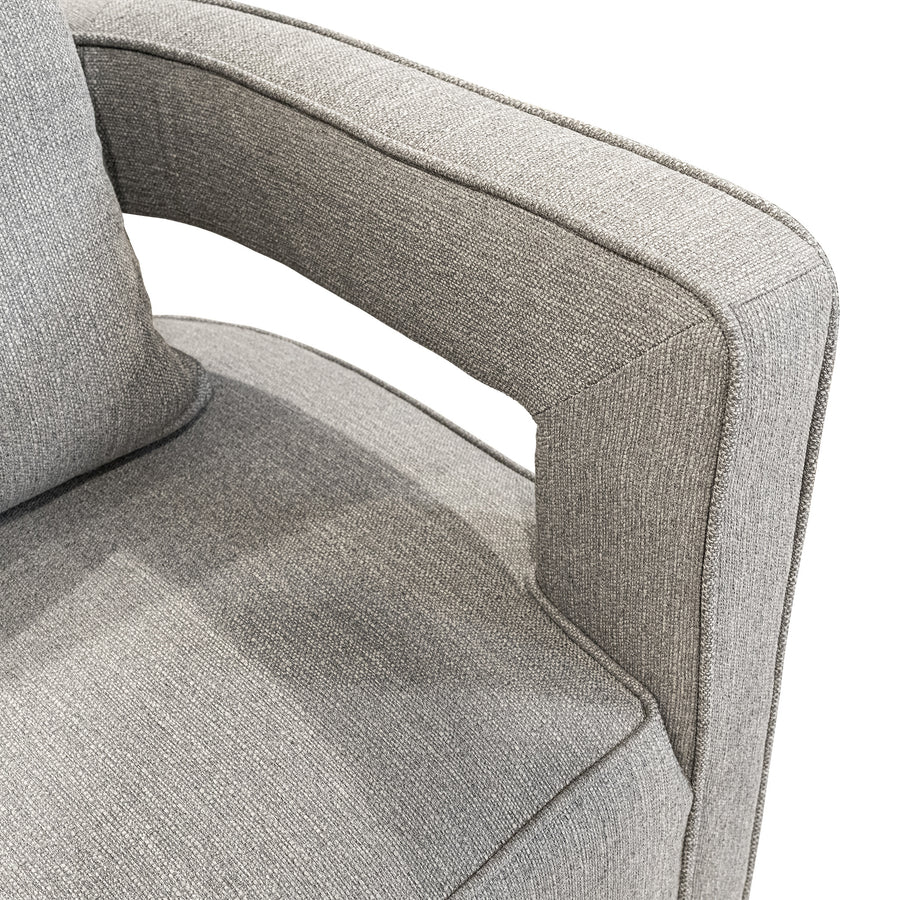 UTTERMOST Revelation Grey Swivel Arm Chair