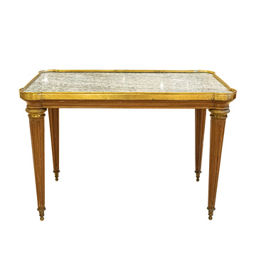 Vintage Louis XVI End Table w/Stone Top