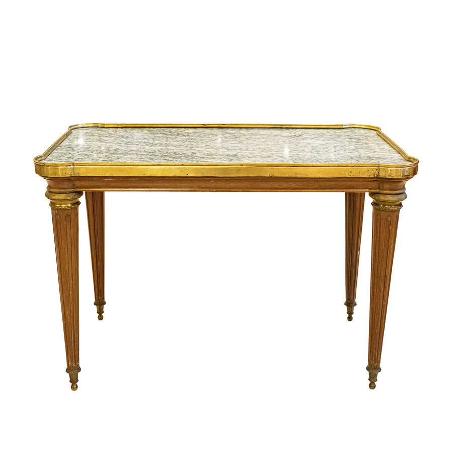 Vintage Louis XVI End Table w/Stone Top