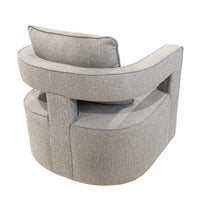 UTTERMOST Revelation Grey Swivel Arm Chair