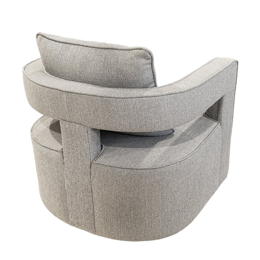 UTTERMOST Revelation Grey Swivel Arm Chair