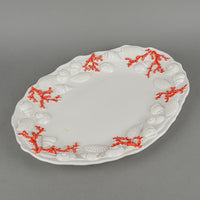 SAN MARCO HOME LIVING Embossed Ceramic Sea Life Centrepiece