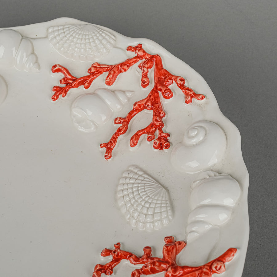 SAN MARCO HOME LIVING Embossed Ceramic Sea Life Centrepiece