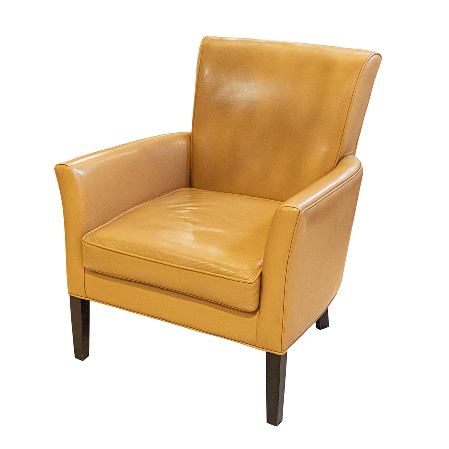 Tan Leather Arm Chairs Set Of 2