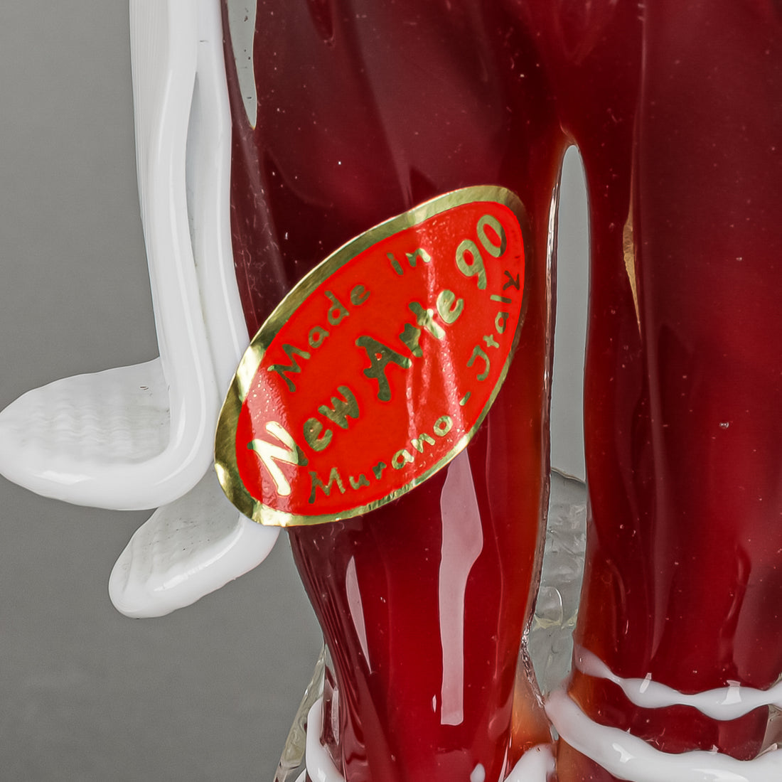 NEW ARTE 90 Murano Art Glass Fig Dancing Hat Couple Red 2Pcs