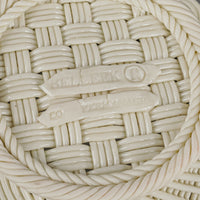 BELLEEK Basketware Forget Me Not Basket H2.5"xD6"
