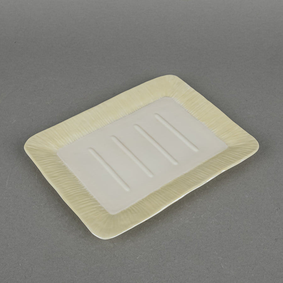 BELLEEK Cottage Figural Cheese Dish 2 Pieces