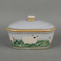 NICHOLAS MOSSE POTTERY Animals Covered Butterdish