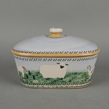 NICHOLAS MOSSE POTTERY Animals Covered Butterdish