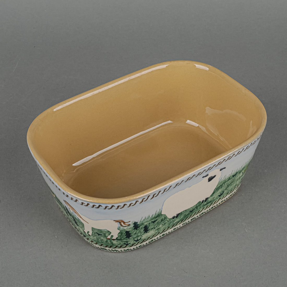 NICHOLAS MOSSE POTTERY Animals Covered Butterdish