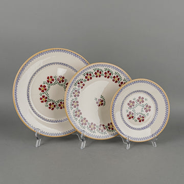 NICHOLAS MOSSE POTTERY Old Rose Plates 8 Pieces