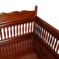 Asian Style Teak Spindle Bench