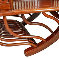 Asian Style Teak Spindle Bench