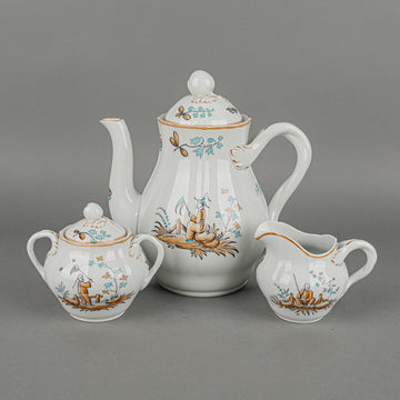 COPELAND SPODE 3237 Chinoiserie Coffee Service 5 Pieces