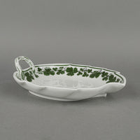 MEISSEN Full Green Vine Leaf Dish