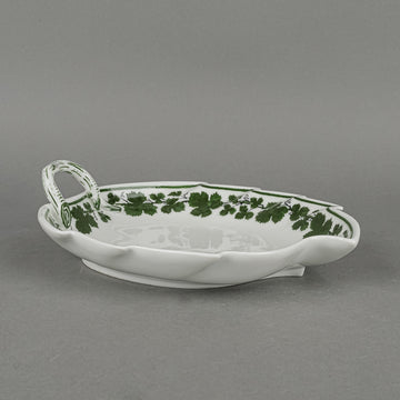 MEISSEN Full Green Vine Leaf Dish