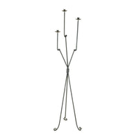 Wrought Iron Three Arm Floor Candelabra