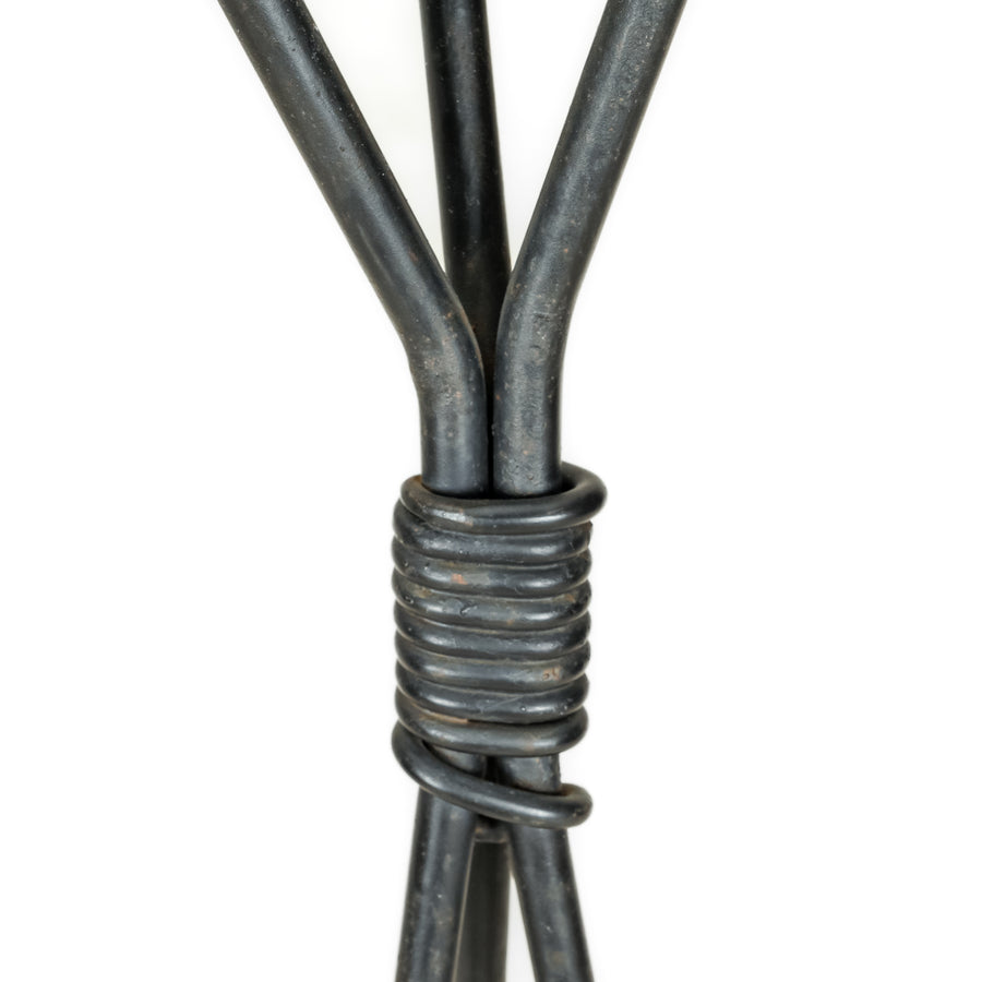 Wrought Iron Three Arm Floor Candelabra