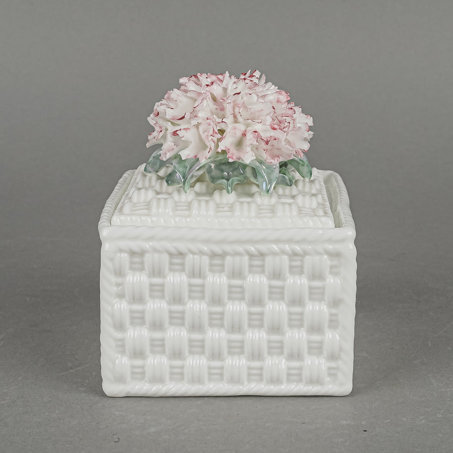TIFFANY & CO Sybil Connolly Carnation Basketweave Box