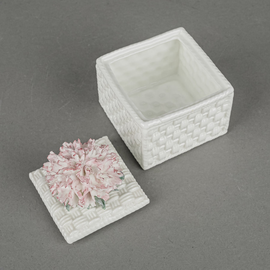 TIFFANY & CO Sybil Connolly Carnation Basketweave Box