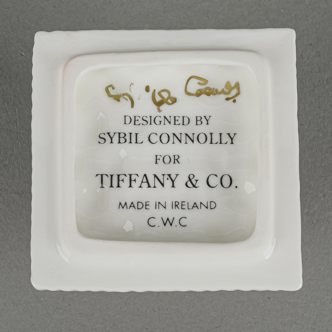 TIFFANY & CO Sybil Connolly Carnation Basketweave Box