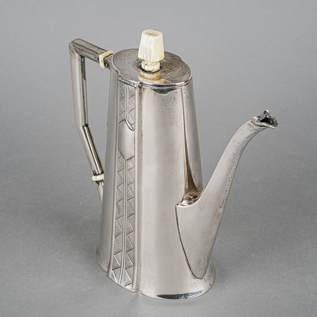 Austria-Hungary 800 Silver Coffee Pot