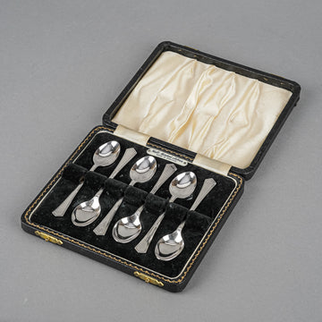 ANGORA  Sterling Coffee Spoons Set Of 6 - Boxed