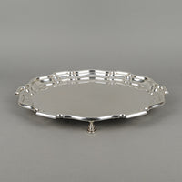 MAPPIN & WEBB Chippendale Sterling Footed Tray