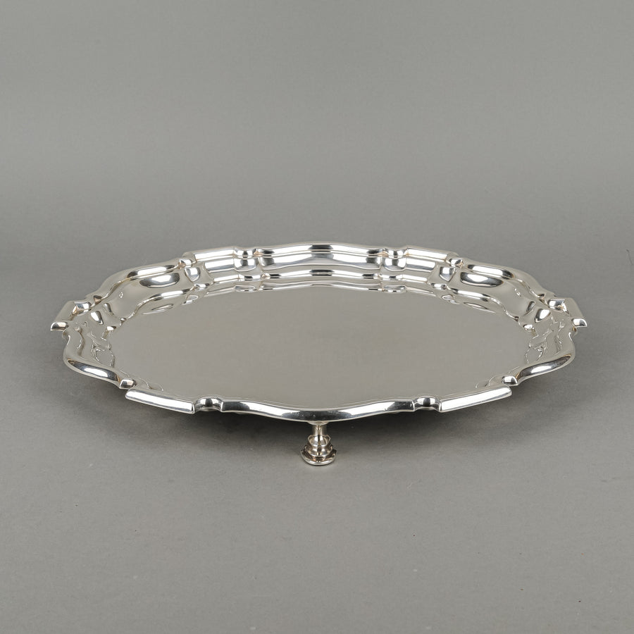 MAPPIN & WEBB Chippendale Sterling Footed Tray