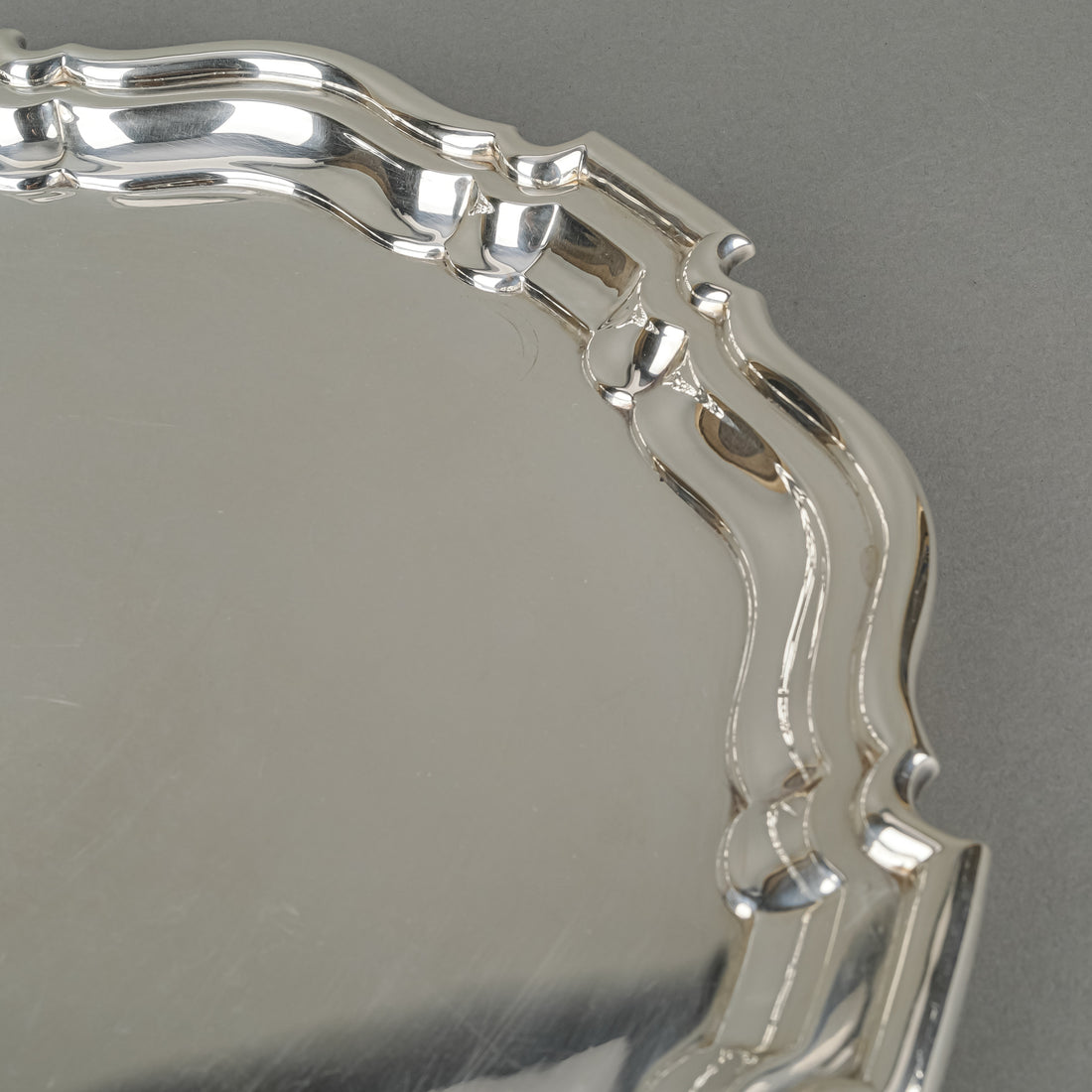 MAPPIN & WEBB Chippendale Sterling Footed Tray