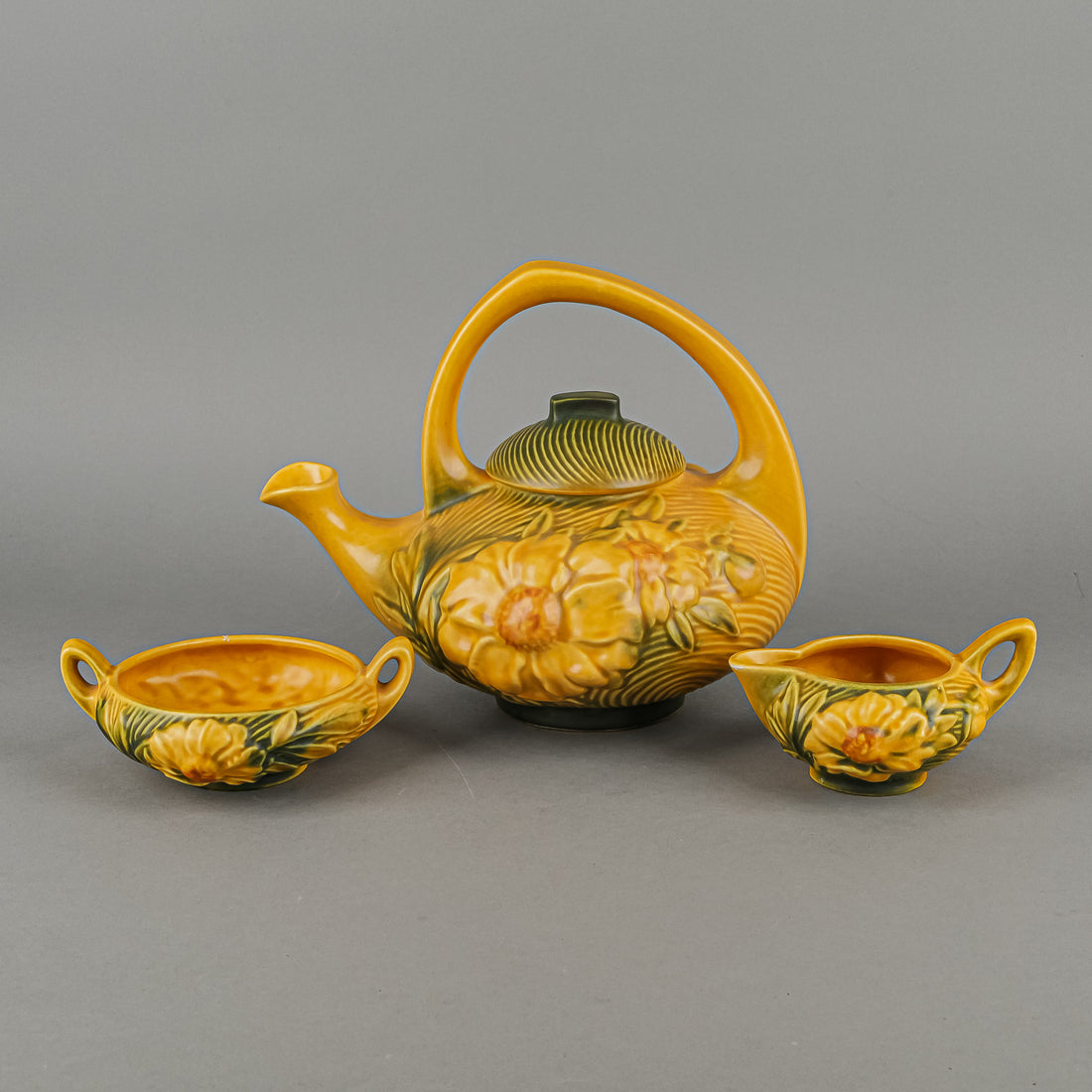 ROSEVILLE Peony Sienna Tea Service 4pcs