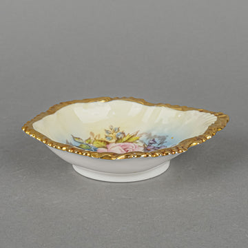 AYNSLEY JA Bailey Cabbage Rose Floral Trinket Dish